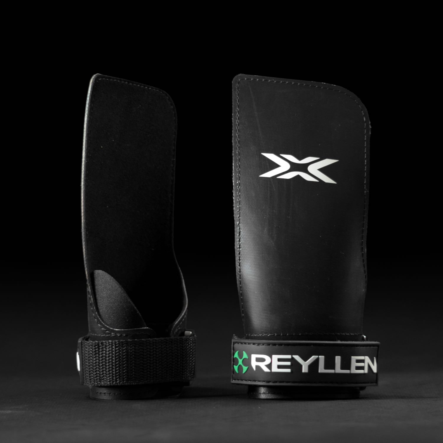 Seal X4 Fingerless Rubber Crossfit Gymnastic Hand Grips - black background