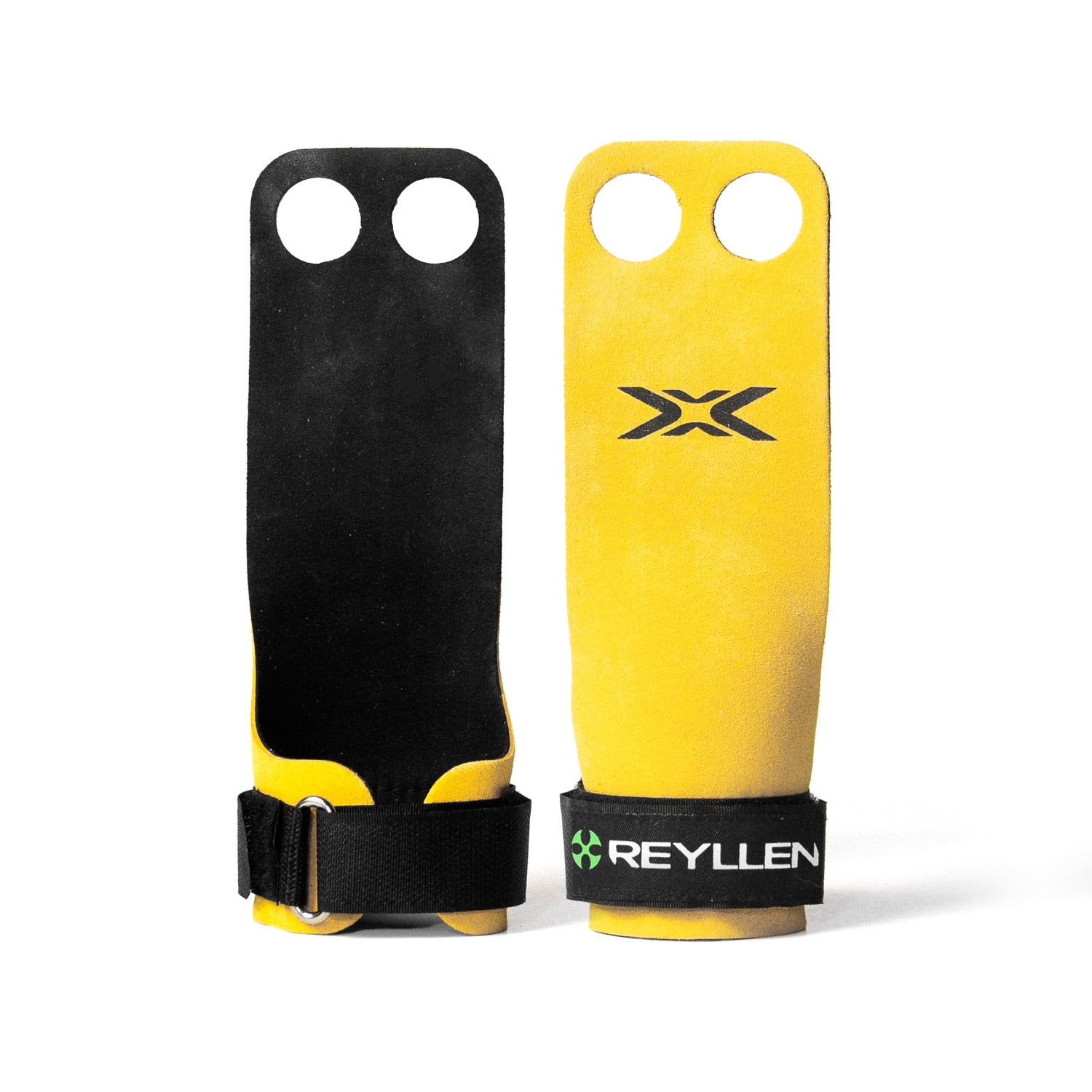 Reyllen® BumbleBee X4 Gymnastiekgrepen, Vingerloze Handgrepen, Versterker voor Crossfit-Grepen - Griphulpmiddelen voor Kracht en Opleiding - Groot Reyllen® BumbleBee X4 Gymnastiekgrepen, Vingerloze Handgrepen, Versterker voor Crossfit-Grepen - Griphulpmiddelen voor Kracht en Opleiding - Groot