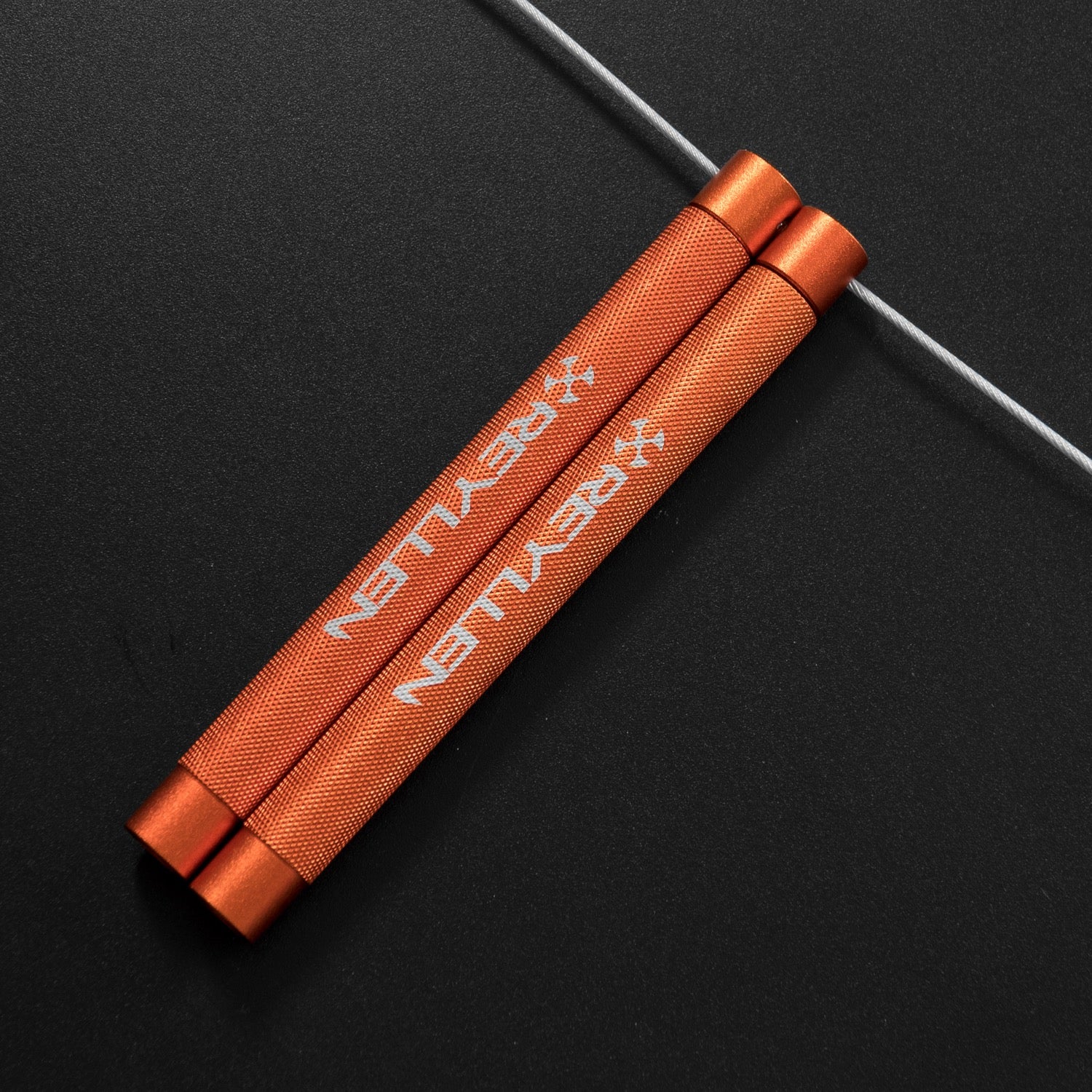 Reyllen Flare Mx Speed Skipping Jump Rope - Aluminium Handles - orange feature image 1
