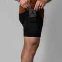 Reyllen men's training shorts V2 laid flat