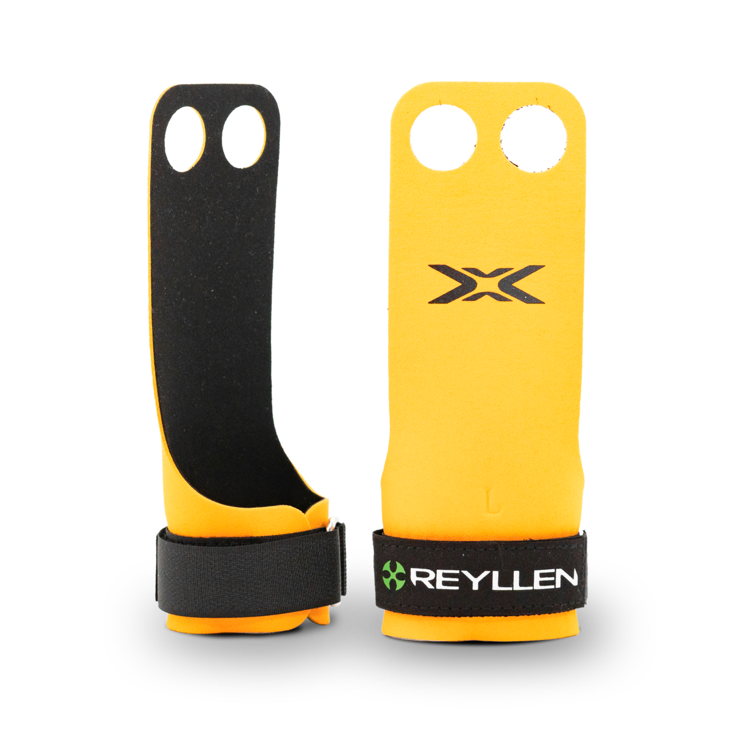 Reyllen X2 BumbleBee Crossfit Gymnastic Hand Grips - 2hole main profile png