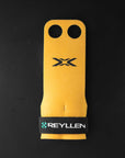 Reyllen X2 BumbleBee Crossfit Gymnastic Hand Grips - 2hole  top down view single