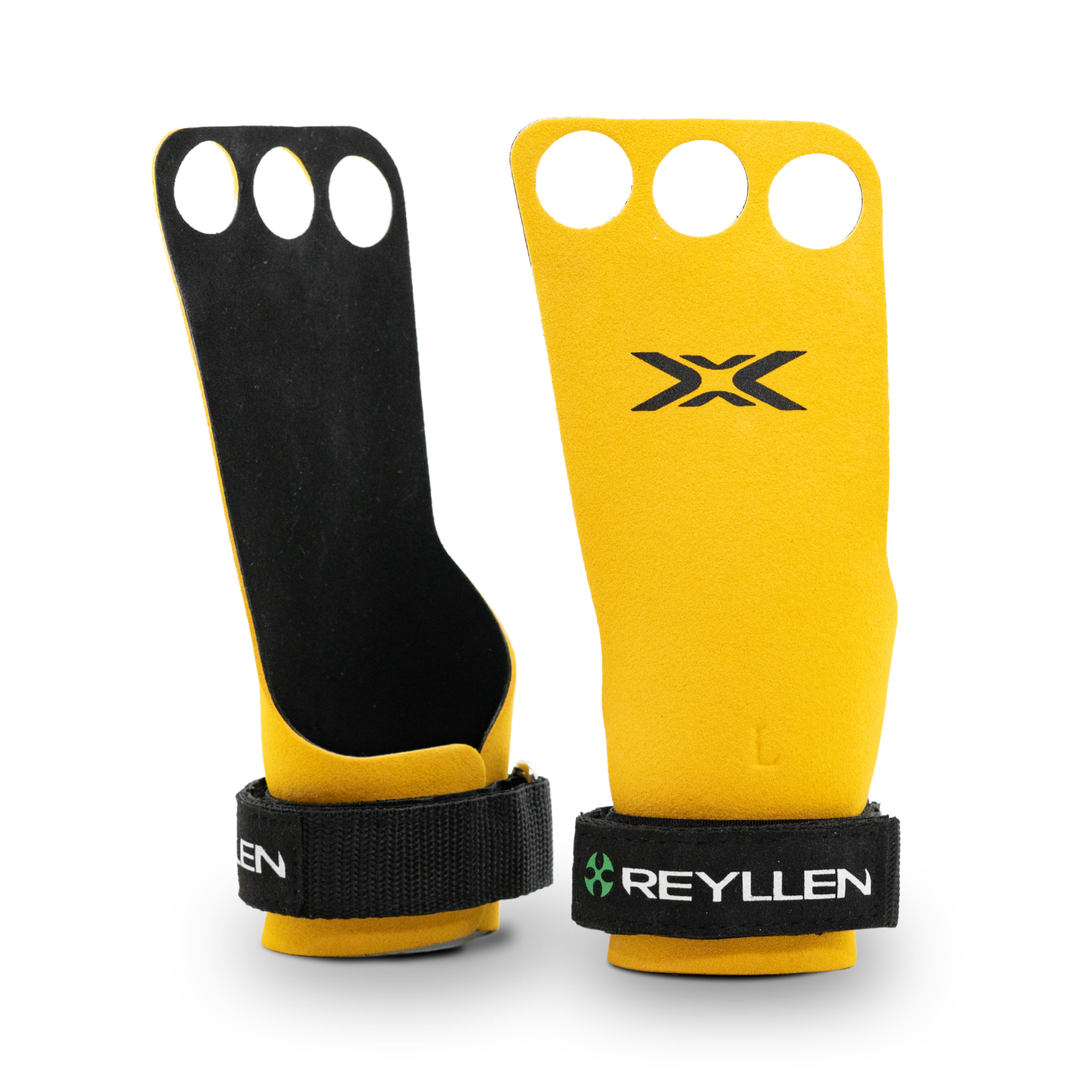 Reyllen X3 BumbleBee Crossfit Gymnastic Hand Grips - 3-hole main profile png