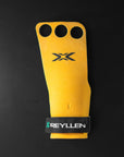Reyllen X3 BumbleBee Crossfit Gymnastic Hand Grips - 3-hole top down view single