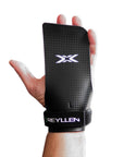 Reyllen Gecko Carbon X2 Fingerless CrossFit Gymnastic Hand Grips - shown on hand single