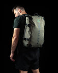 reyllen usa rx3 backpack for crossfit olive green worn