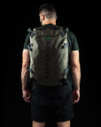 reyllen usa rx3 backpack for crossfit olive green back view
