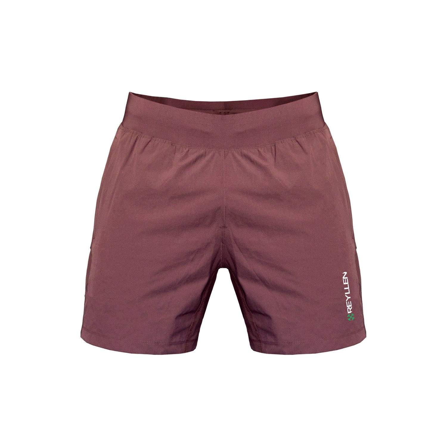 reyllen usa crossfit wod shorts for men chocolate brown front