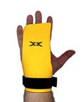 Reyllen X4 BumbleBee Crossfit Gymnastic Hand Grips - Fingerless worn on hand