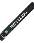 Reyllen GX Nylon 4" Weigh Lifting Belt Black - top down flat view open