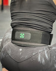 Reyllen X-Prime Weight Lifting Belt EVA Foam Core 5" Taper - shown wearing by woman back view