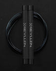 Reyllen Flare Mx Speed Skipping Jump Rope - Aluminium Handles - Black with Black PVC cable