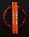 Reyllen Flare Mx Speed Skipping Jump Rope - Aluminium Handles - orange with red pvc cable