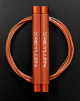 Reyllen Flare Mx Speed Skipping Jump Rope - Aluminium Handles - orange with orange nylon coated cable