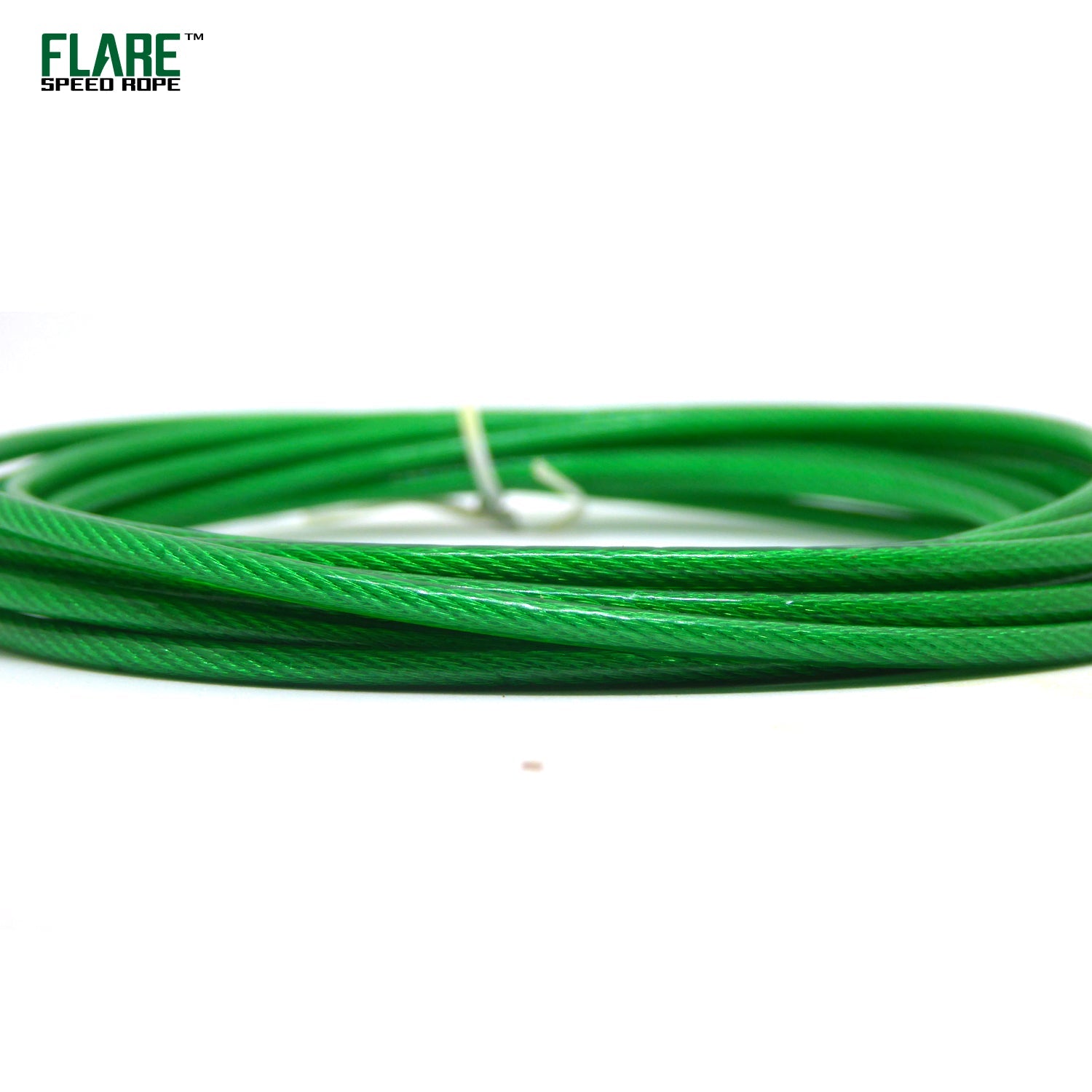 Flare replacement speed rope cables green pvc cable