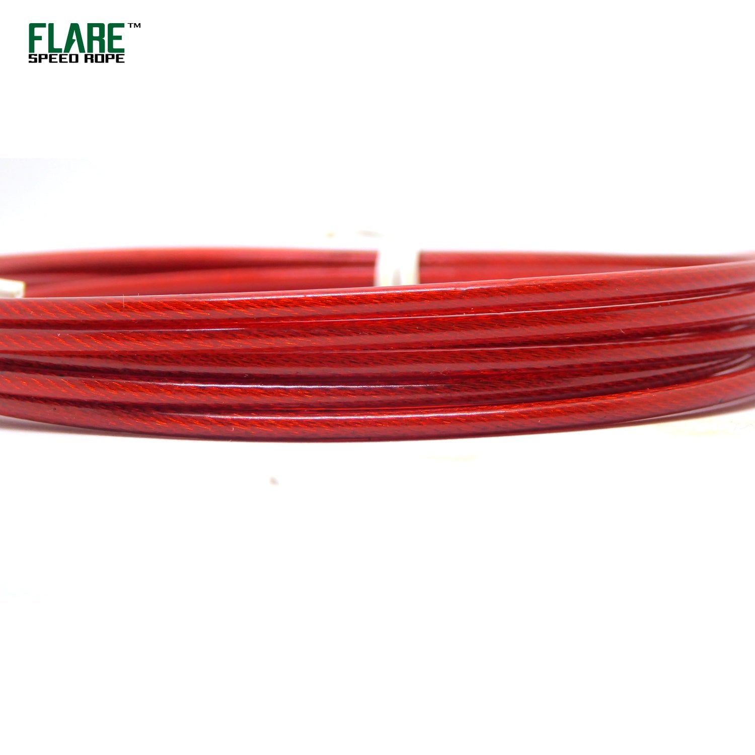 Flare replacement speed rope cables red pvc cable